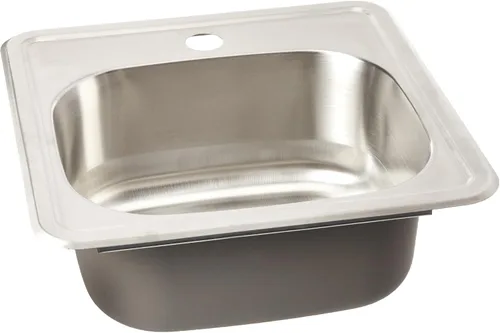 Miniatura 9 de WellsSinkware CMT1515-6-1 - Fregadero de cocina rectangular de acero inoxidable calibre 22 con accesorios, gran caravana, oficina en casa