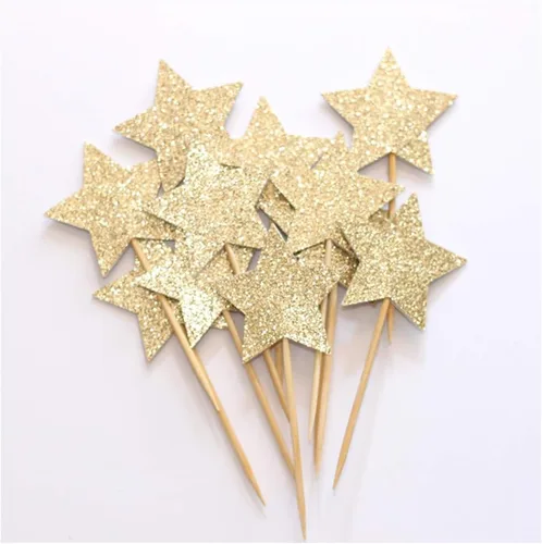 Miniatura 59 de Flairs New York Decoraciones Navideñas Banner Adornos para Pasteles Accesorios de Fiesta (Paquete de 6 Adornos para Cupcakes, Xmas #Snow Cinta Roja)