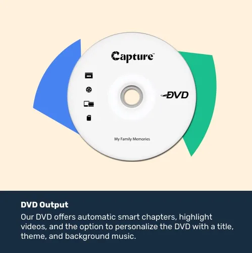 Miniatura 6 de Kit de envío de digitalización: servicio para transferir 20 artículos de medios analógicos a salida digital y DVD VHS de video a digital