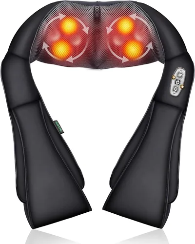 Miniatura 6 de Comfier Masajeador de espalda y cuello, cojín de asiento de masaje de tejido profundo, almohadilla para silla de masaje para alivio completo
