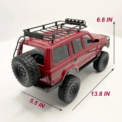 Miniatura 7 de RC Rock Crawler 4x4 RC Camión WPL C54 1/16 RC Rastreador RTR Camión de Control Remoto Todo Terreno 2.4G con Dirección Proporcional Motor 260, Nueva