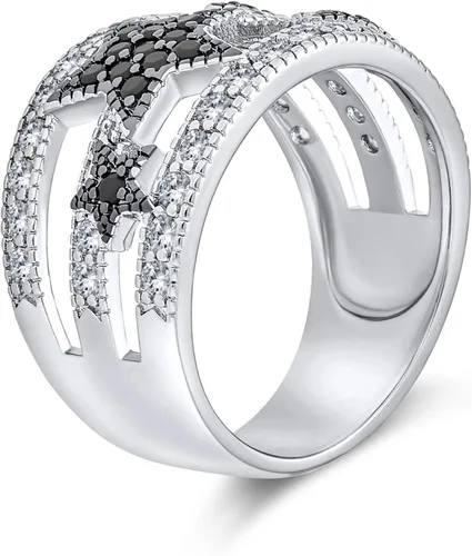 Miniatura 3 de Bling Jewelry - Anillo para mujer, chapado en plata