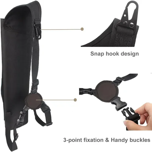 Miniatura 4 de Carcaj de flecha trasera multifunción con sistema Molle para flechas de hombro, soporte para flechas de hombro colgado, carcaj de tiro para flechas