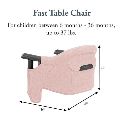 Miniatura 48 de Inglesina Silla de Mesa Rápida, Negro - Silla Alta Portátil para Bebés - para Bebés y Niños Pequeños hasta 37 libras - Diseño Plegable - Se Adapta a