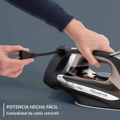 Miniatura 7 de Rowenta Plancha de Vapor para Ropa, Plancha de Vapor con Suela de Acero Inoxidable, Orificios de Microvapor, 1700 Vatios, Ligera, Apagado
