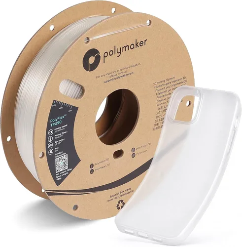 Miniatura 15 de Filamento de TPU de Flujo Alto Polymaker 1.75mm Negro, Filamento Flexible Shore 95A 1.75mm 1kg - Filamento TPU para Impresión 3D PolyFlex TPU95-HF