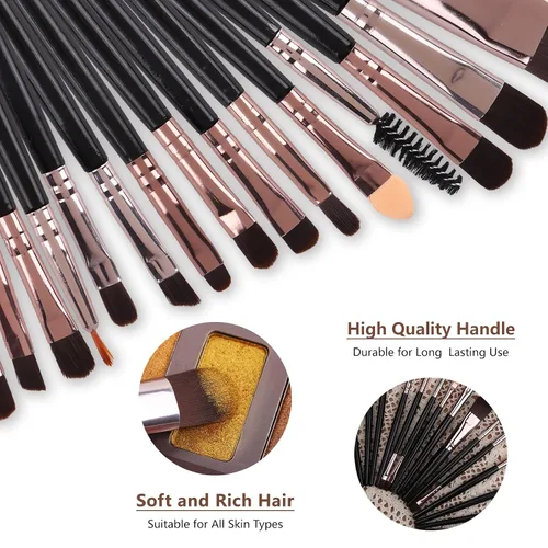 Miniatura 7 de UCANBE Paleta de sombra de ojos desnudos de 60 colores + juego de brochas de maquillaje, todo en uno, paleta de maquillaje ahumado neutro