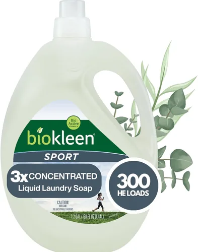 Miniatura 10 de Biokleen Detergente líquido natural para ropa - 300 cargas - Ecológico, concentrado, a base de plantas, seguro para niños y mascotas, sin