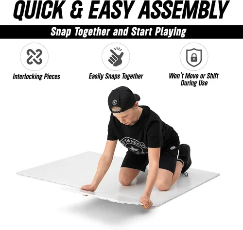 Miniatura 7 de Better Hockey Extreme Dryland Flooring Tiles - Synthetic Ice Panels for Hockey, Professional Quality Training Aid for Shooting, Passing and