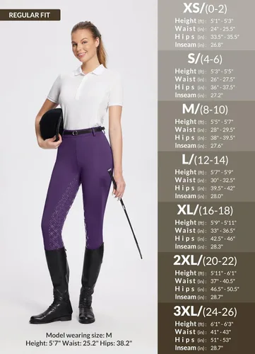Miniatura 8 de BALEAF Pantalones de equitación para mujer, pantalones de equitación de asiento completo, mallas ecuestres, bolsillo con cremallera de silicona