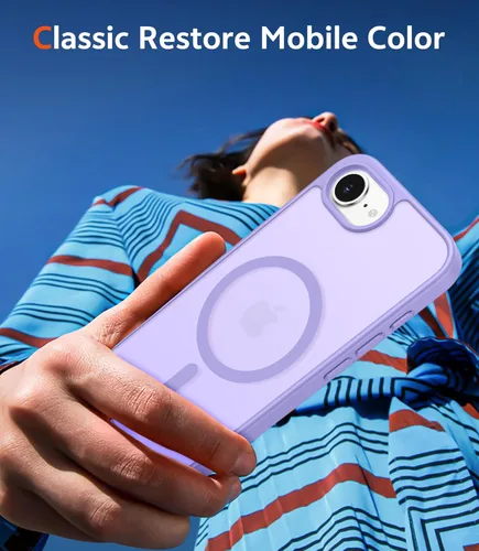 Miniatura 482 de FNTCASE Funda para iPhone 13 Pro-Max: Fundas magnéticas transparentes compatibles con Magsafe Slim anti amarillamiento protección contra caídas