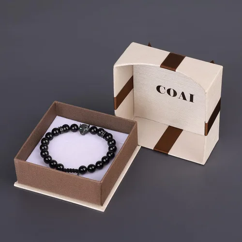 Miniatura 7 de COAI - Pulsera semipreciosa de leopardo para hombre y mujer