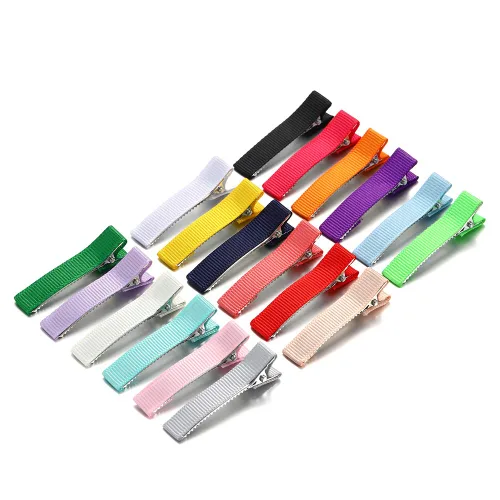 Miniatura 4 de 10 unids/lote plana de una sola punta de metal cocodrilo dientes clip de pelo pasadores color caramelo horquillas para bricolaje joyería base Negro