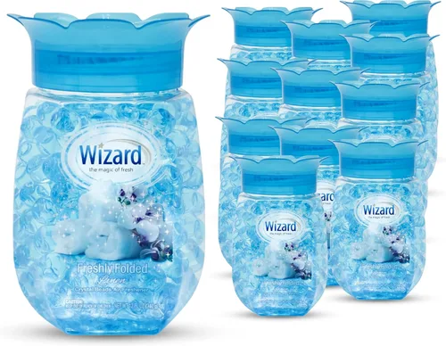 Miniatura 9 de WIZARD - Perlas de gel eliminadoras de olores, 12 onzas, paquete de 12 ambientadores para baño. Habitaciones, por áreas y ambientadores
