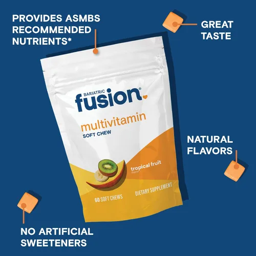 Miniatura 3 de Bariatric Fusion Multivitamínico bariátrico suave con sabor a fruta de cereza y piña para pacientes poscirugía bariátrica, incluyendo derivación