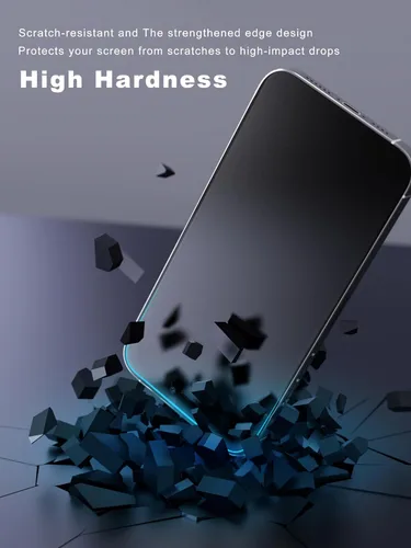 Miniatura 6 de GIGIKISS Paquete de 2 protectores de pantalla mate para iPhone 12 Pro Max de 6.7 pulgadas, protector de pantalla anti huellas dactilares
