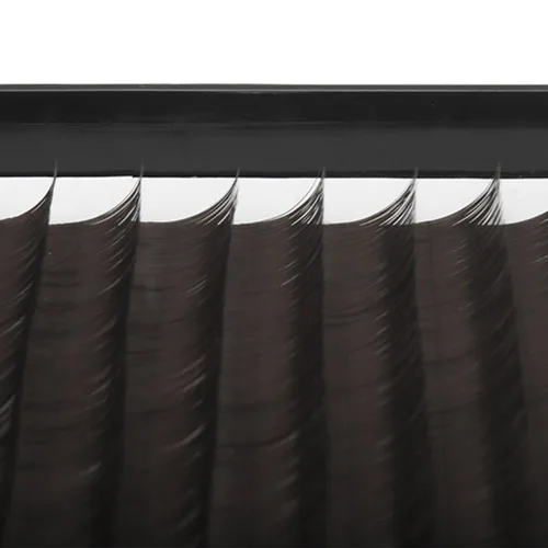 Miniatura 7 de Scala - Pestañas postizas de grosor de 0.004 in, rizo C, marrón claro, marrón oscuro, negro y marrón, extensión de pestañas postizas naturales