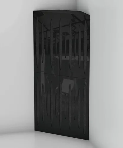 Miniatura 3 de Paquete de 4 trampas para bajos de esquina difusa de absorción de sonido «Pulso» 19.7 x 19.7 x 4 pulgadas Absorción - Difusión - Reflexión