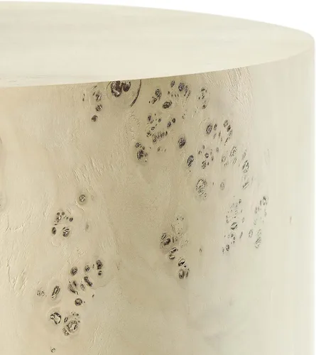 Miniatura 7 de Modway EEI-6271-BLB Cosmos - Mesa auxiliar redonda de madera Burl de 16 pulgadas, color marrón blanqueado