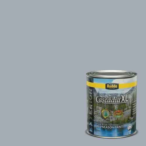 Miniatura 152 de Rodda Paint CASCADIA XL Pintura e imprimación satinada para exteriores en uno, cuarto de galón, azul playa norte