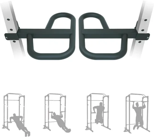 Dip Bar Attachment for 2"x2" Squat Rack, Heavy Duty Power Rack Attachment with 5/8" or 1" Hole Para rack de alimentación de 2" x 2" con múltiples