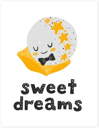 Miniatura 13 de Andaz Press Póster de decoración de pared para habitación de niños con sueños escandinavos, 8.5 x 11 pulgadas, gráfico del alfabeto, paquete de 1