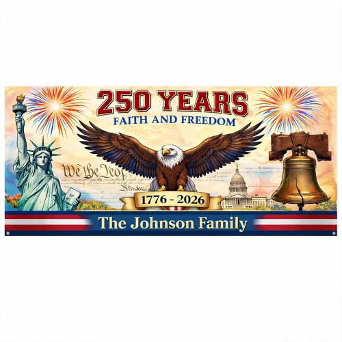 Miniatura 7 de Love Signal Bandera de Estados Unidos personalizada con el 250 aniversario, bandera estadounidense personalizada con imagen, decoración patriótica