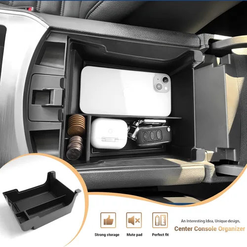 Miniatura 6 de Bandeja organizadora de consola central para Ford Edge 2024 2021-2024 Edge SE/SEL/ST-Line/Titanium/ST consola central de almacenamiento Bandeja
