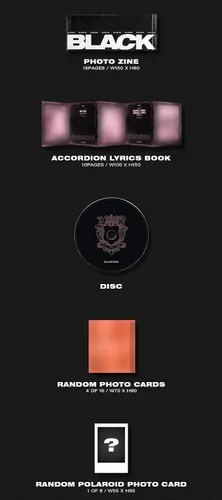 Miniatura 3 de Blackpink 2º mini álbum [Kill This Love] [Black Ver.] - Paquete de CD, fotolibros, tarjeta de fotos, póster plegado con beneficio de pre-pedido