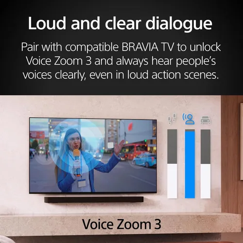 Miniatura 10 de Sony BRAVIA Theater Bar 9 Barra de sonido para TV de sonido envolvente para cine en casa con 13 altavoces, Dolby Atmos/DTS:X, mapeo espacial