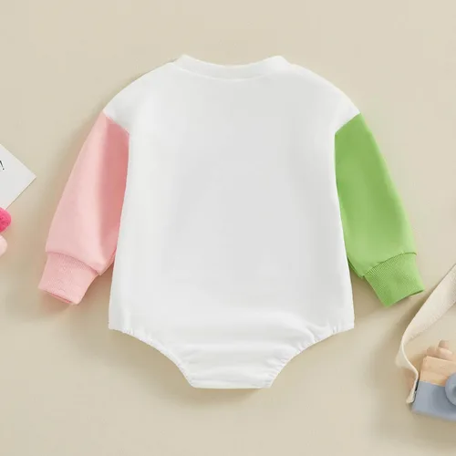 Miniatura 34 de FOCUSNORM Disfraz de Halloween para bebé recién nacida, sudadera de calabaza, mameluco de manga larga para otoño e invierno
