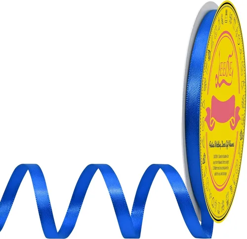 Miniatura 241 de Cinta de satén blanca antigua de doble cara de 1-1/2 pulgadas x 50 yardas, cinta de poliéster para envolver regalos, día de San Valentín, bodas