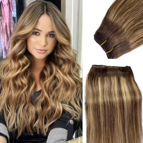 Miniatura 17 de Extensiones adhesivas rubias de cabello humano brasileño grado 9A, #60 rubio platino, cinta en 12 pulgadas, 20 unidades por juego, extensiones