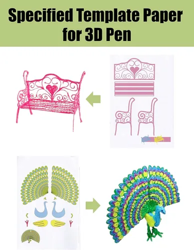 Miniatura 5 de Libro de dibujo de impresión 3D, plantilla de papel grueso reutilizable de 40 patrones coloridos con una placa transparente, plantilla de graffiti