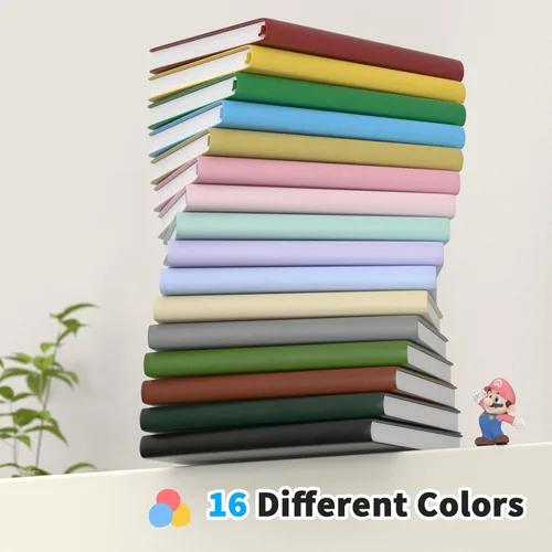 Miniatura 3 de Oucaru Cuaderno rayado, paquete de 4, 180 páginas, diarios A5 para escribir, papel grueso de 100 GSM, cuadernos pequeños diarios para mujeres y 4