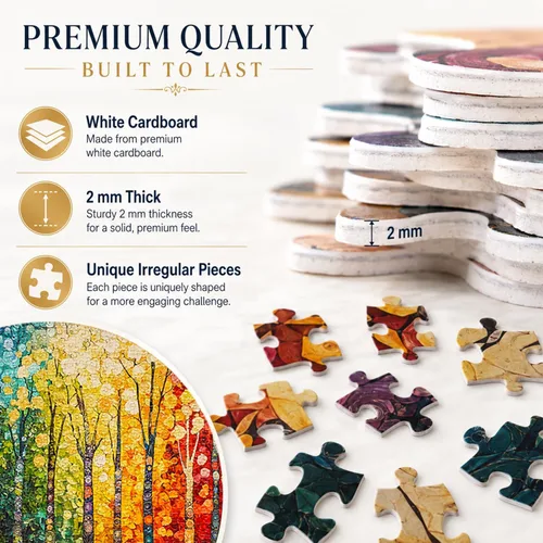 Miniatura 5 de Rompecabezas para adultos de 1000 piezas imposibles, difíciles, difíciles, desafiantes para adultos, rompecabezas de 1000 piezas de bosque