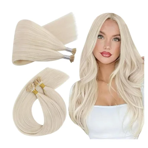 Miniatura 21 de Ugeat - Extensiones de cabello humano con microanillo, 14 pulgadas, extensiones de cabello Remy con microcuentas de 1 gm/hebra, 50 gms, extensiones