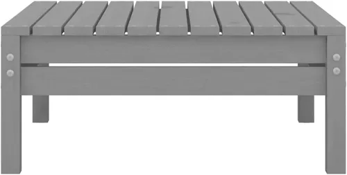 Miniatura 8 de Ensemble Salon de Jardin 3 Pièces y Pin Massif Gris Modulaire Compact Pour Terrasse Balcon, Meuble d'Extérieur Durable y Confortable con Mesa