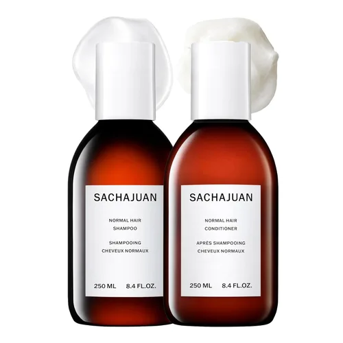 SACHAJUAN Juego de champú y acondicionador normal para el cabello, tecnología Ocean Silk para limpieza diaria, volumen y brillo, hidratación ligera