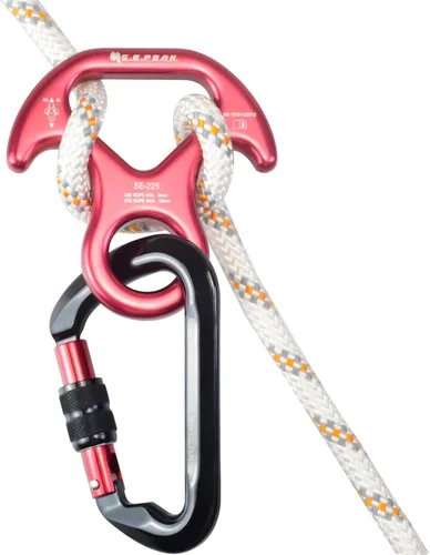 Miniatura 4 de 30kN/35kN/40kN Rescate Figura 8 Descender Engranaje de escalada Equipo de descenso Dispositivo de rappeling de placa de aparejo para escalada en 30