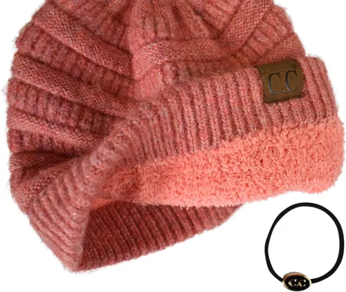 Miniatura 27 de C.C Trendy Warm Chunky Soft Stretch Cable Knit Beanie