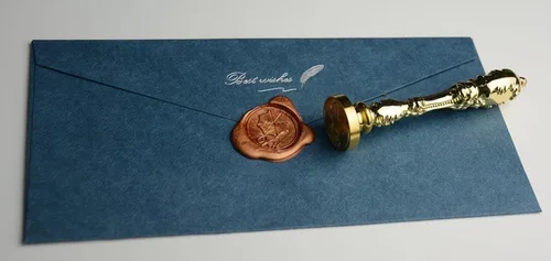 MDLG - Sello de cera de sellado de dragón de lujo, logotipo de imagen personalizada, monograma, invitaciones de boda, sello de sellado de cera de