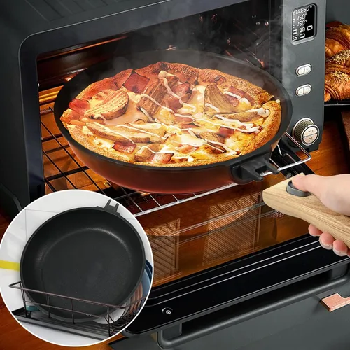 Miniatura 3 de Sartén antiadherente de 9.5 pulgadas con asa desmontable, sartén con asa desmontable antiadherente, sartén para tortilla apta para horno