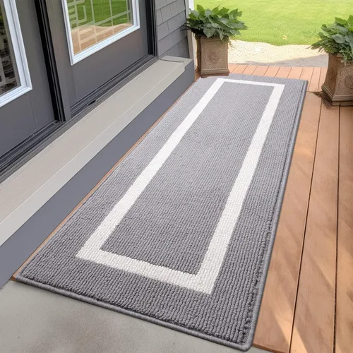 Miniatura 22 de OLANLY Alfombra para Puerta Interior, 59x20, Tapete de Entrada Antideslizante Absorbente Resistente a la Suciedad, Alfombras de Entrada