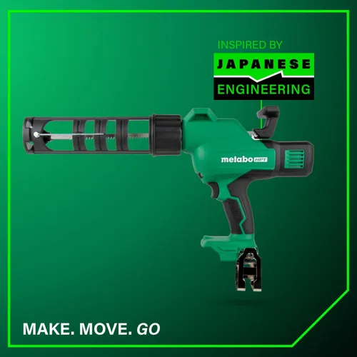 Miniatura 11 de Metabo HPT Pistola de calafateo inalámbrica de alta capacidad MultiVolt™ de 18 V Solo herramienta - Sin batería Función antigoteo Velocidad