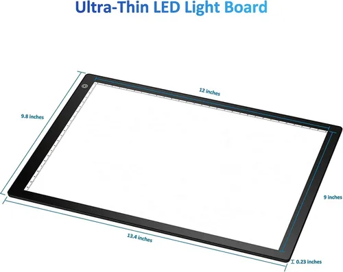 Miniatura 6 de Caja de luz con visor de diapositivas Eyesen, escáner de luz ultradelgado A4 con alimentación USB para escaneo de diapositivas fotográficas