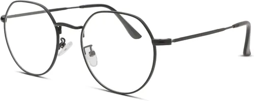Miniatura 12 de Pro Acme Gafas redondas de moda Metal Clear Lens Frame Vintage Unisex Gafas 53MM