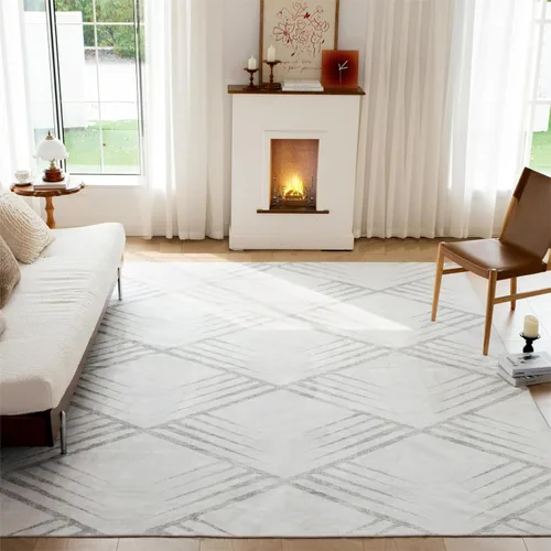 Miniatura 93 de Syalife 6x9 Alfombra Lavable para Área, Ultra Suave Antideslizante, Pila Baja, Alfombra Vintage Resistente a Manchas para Sala de Estar, Alfombra