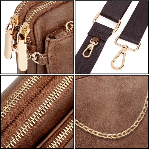 Miniatura 3 de UTO Small Crossbody Bags for Women 3 in 1 Trendy Belt Purse Fashion Designer Mini Cute Sling Fanny Chest Pack