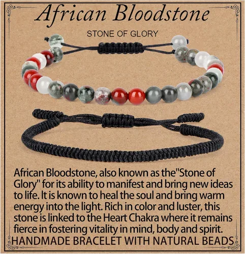 Miniatura 36 de LPBeads Pulsera de piedra natural hecha a mano de tamaño ajustable